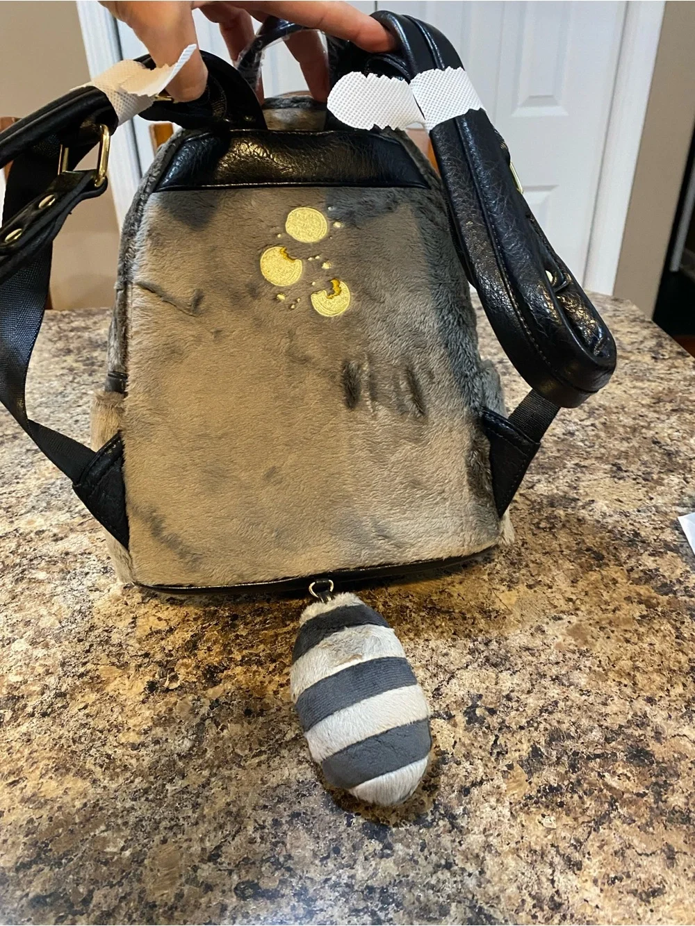 Loungefly Pocahontas Meeko Fuzzy Mini Backpack. NWT